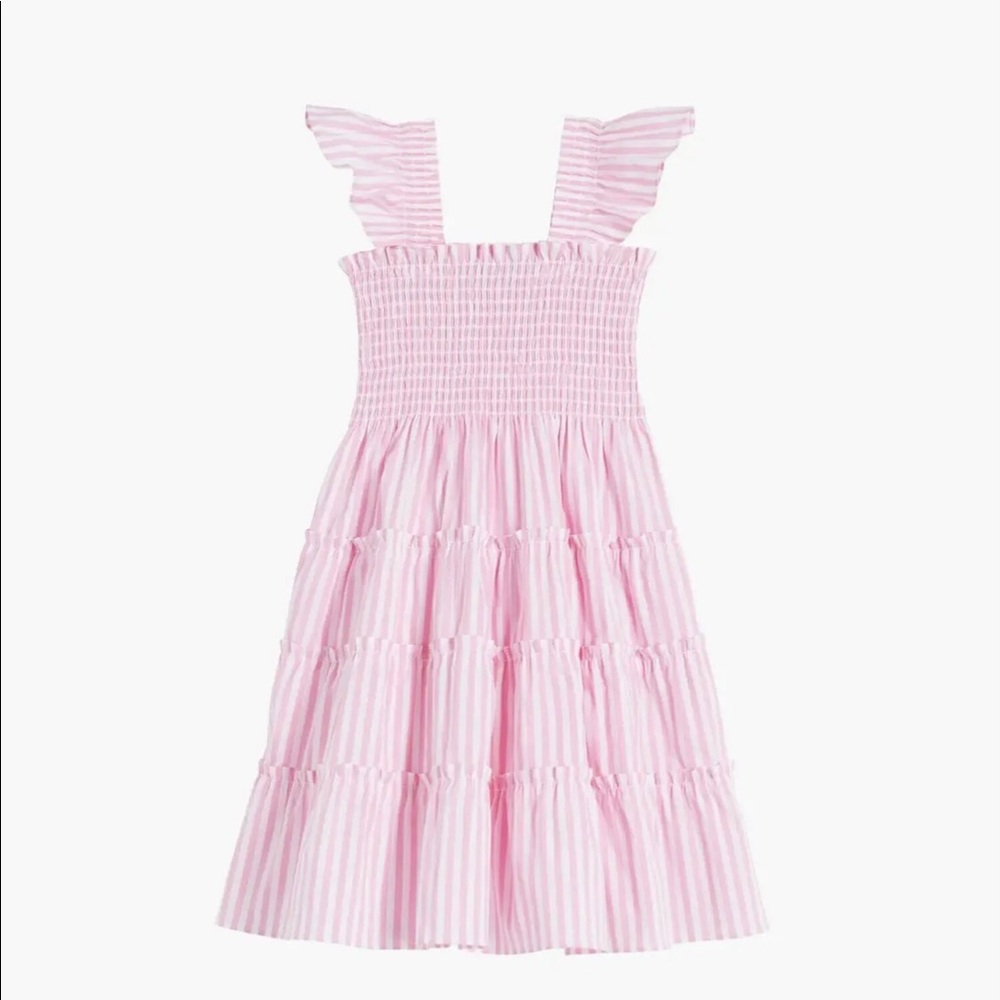 Hill House Home Tiny Ellie nap dress kids girl bubblegum pink stripe